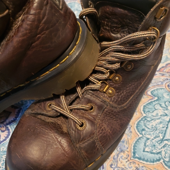 Dr. Martens 11303 Doc Mens Vintage Chunky Brown Leather Combat Boots Size US 14 - Picture 10 of 10